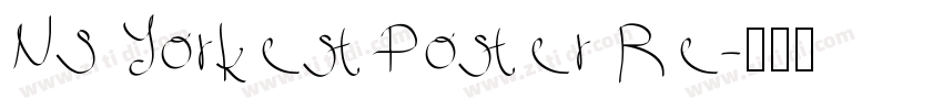 NS Yorkest Poster Re字体转换